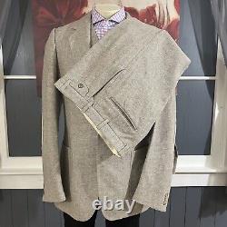 Portland Shop Suit 3 Pc Set Mens 42 Extra Long Tweed Wool Donegal Pants 33x34