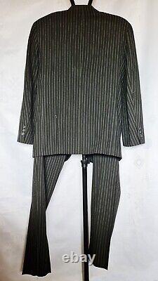 Suit Italy Vintage Authentic Dolce & Gabbana Black Mens Pants Blazer-us38/eu48