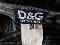 Suit Italy Vintage Authentic Dolce & Gabbana Black Mens Pants Blazer-us38/eu48