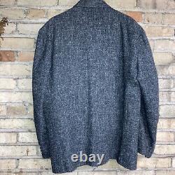 VINTAGE 80s COTLER WOOL 2-PIECE DOUBLE-BREASTED GRAY SUIT MADE IN USA 42 CHEST