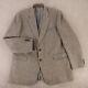 Vintage Blair Jacket Gray Birdseye 100% Wool Donegal Tweed Made In Usa 50l 50xl