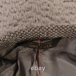 VINTAGE Blair Jacket Gray Birdseye 100% Wool Donegal Tweed Made in USA 50L 50XL