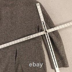 VINTAGE Donegal Tweed Jacket M Gray Herringbone 100% Wool Blazer Made in USA 40R