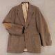 Vintage Hunt Valley Jacket Brown Wool Donegal Tweed Blazer Elbow Patches 42l