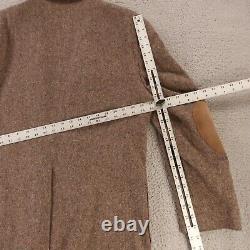 VINTAGE Hunt Valley Jacket Brown Wool Donegal Tweed Blazer Elbow Patches 42L