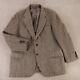 Vintage Kuppenheimer Jacket Gray Herringbone Wool Harris Tweed Sport Coat 46r