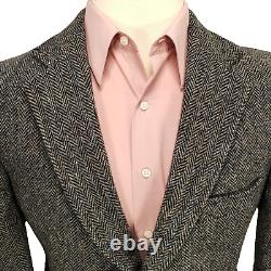 VINTAGE Orvis Harris Tweed Mens Blazer Size 44 Sport Coat Two Button Jacket Suit