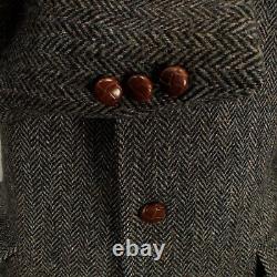 VINTAGE Orvis Harris Tweed Mens Blazer Size 44 Sport Coat Two Button Jacket Suit