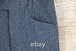 VINTAGE Ratner Cutty Sark Mens Tweed Suit Jacket Blazer Pants Size 42R Blue
