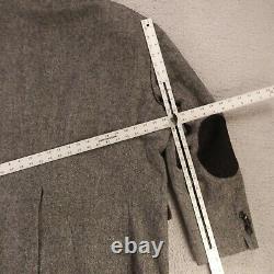 VINTAGE Stafford Jacket XL Gray Herringbone Lambs Wool Donegal Tweed Blazer 48R