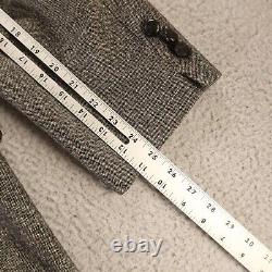 VINTAGE Stafford Jacket XL Gray Herringbone Lambs Wool Donegal Tweed Blazer 48R