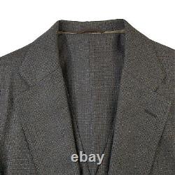 VTG 40 L Saks Fifth Avenue Brown Glen Plaid Wool Tweed 3pc Suit Made USA