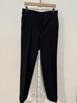 VTG 42 L Polo Ralph Lauren Navy Blue Solid Mid Weight Wool Suit Made USA 70s