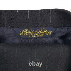 VTG 43 L Brooks Brothers Golden Fleece Charcoal Grey Stripe Flannel Weight