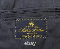 VTG 43 L Brooks Brothers Golden Fleece Charcoal Grey Stripe Flannel Weight