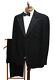 Vtg 50s Browning King & Co Black Flannel & Silk Peak Lapel 2-piece Tuxedo 40 Us