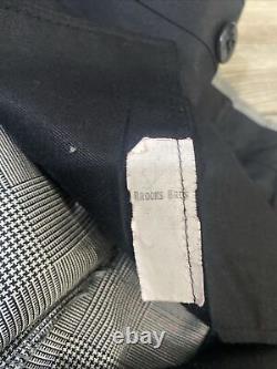 VTG Brooks Brothers Gray Tweed Herringbone Flannel 100% Wool 2 Piece Front Suit