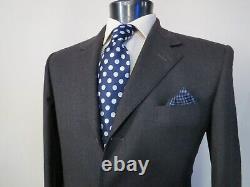 VTG Gianni Versace Couture Italy charcoal gray flannel full canvas suit 40 R