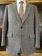 Vtg Harris Tweed 42r Bespoke Herringbone Scottish Wool 2btn Sport Coat Jacket