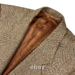 VTG Holland & Sherry Men's 100% Wool Tweed 2-Button Blazer Beige. 38 R