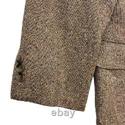 VTG Holland & Sherry Men's 100% Wool Tweed 2-Button Blazer Beige. 38 R