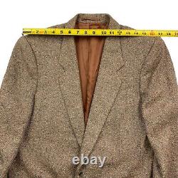 VTG Holland & Sherry Men's 100% Wool Tweed 2-Button Blazer Beige. 38 R