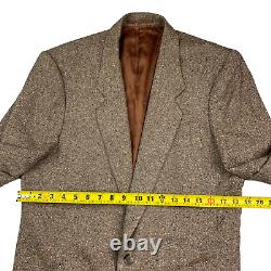 VTG Holland & Sherry Men's 100% Wool Tweed 2-Button Blazer Beige. 38 R