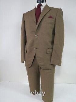 VTG J Press Union made USA Speckled tweed Full canvas three button suit 42 R