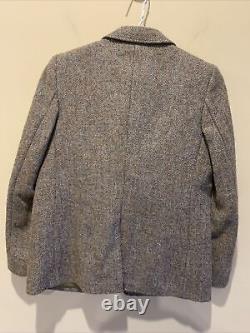 VTG Orvis Harris Tweed Womens Herringbone Wool Skirt Suit Made in England- Read