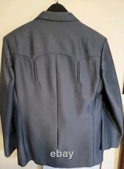 VTG Pagano West Western Rockabilly 1970s Blazer Jacket Sport Suit Slacks Gray 44