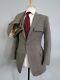 Vtg Polo Ralph Lauren Heavy English Whip Cord Tweed Canvas Neck Strap Suit 34 R