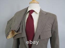 VTG Polo Ralph Lauren Heavy English whip cord tweed canvas neck strap suit 34 R