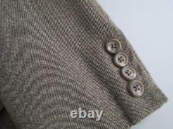 VTG Polo Ralph Lauren Heavy English whip cord tweed canvas neck strap suit 34 R