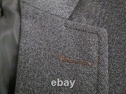 VTG Polo Ralph Lauren Heavy English whip cord tweed canvas neck strap suit 34 R