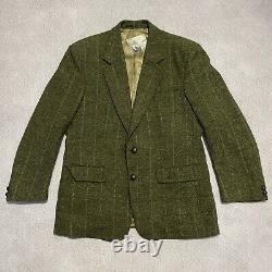 VTG Tweed Coat Mens 42 Jacket Blazer Irish Wool Foxford Providence Mills Grandpa
