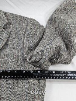 VTG Tweed Jos. A. Bank Blazer Coat Jacket 100% Wool British Isles Shetland 40R