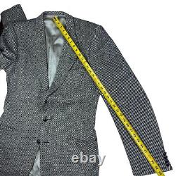 VTG Valentino 2 Button Men's Virgin Wool Suit Jacket Tweed. 40