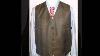 Vintage 100 Pure New Wool English 3 Piece Tweed Mens Suit