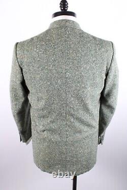 Vintage 1950s Wool Tweed 2 Button Suit Rockabilly Men's Size 42-44 USA