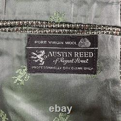 Vintage 1960s Austin Reed 2 Piece Suit Mens 40L 36x31 Green Brown Tweed