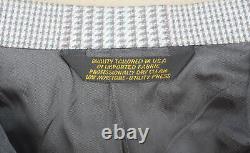 Vintage 1980s 38R Palm Beach Suit Jacket Men 38 White Check Wool Blazer NWT