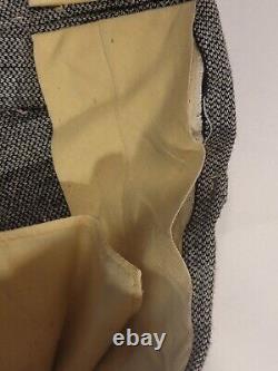 Vintage 3 Piece Gray Nailhead Weave Ivy Tweed Suit 1960s 1970s 37/38