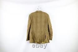 Vintage 50s Streetwear Mens 42R Wool Tweed Double Breasted Suit Coat Jacket USA