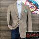 Vintage Bespoke Mens Blazer Sport Coat Casual Jacket Size 39 X-long Tweed Suit