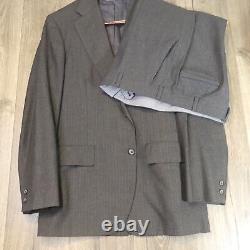 Vintage Brooks Brothers Golden Fleece Suit with Vest Flannel Wool 41R 34x29