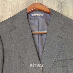 Vintage Brooks Brothers Golden Fleece Suit with Vest Flannel Wool 41R 34x29