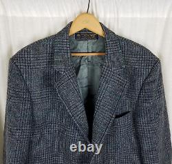 Vintage Brooks Brothers Plaid Tweed Wool Sport Coat Blazer Jacket Mens 45L USA