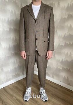 Vintage CORDINGS PICCADILLY Men's Wool Tweed Suit Size L Made in Scotland