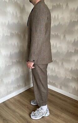 Vintage CORDINGS PICCADILLY Men's Wool Tweed Suit Size L Made in Scotland