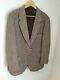 Vintage Charles Oliver Ltd Herringbone Tweed Blazer 44r Made In England Jacket